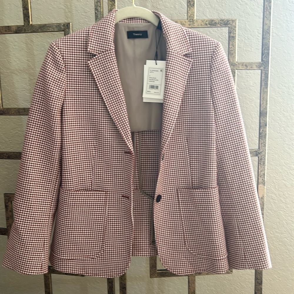 Theory houndstooth suit